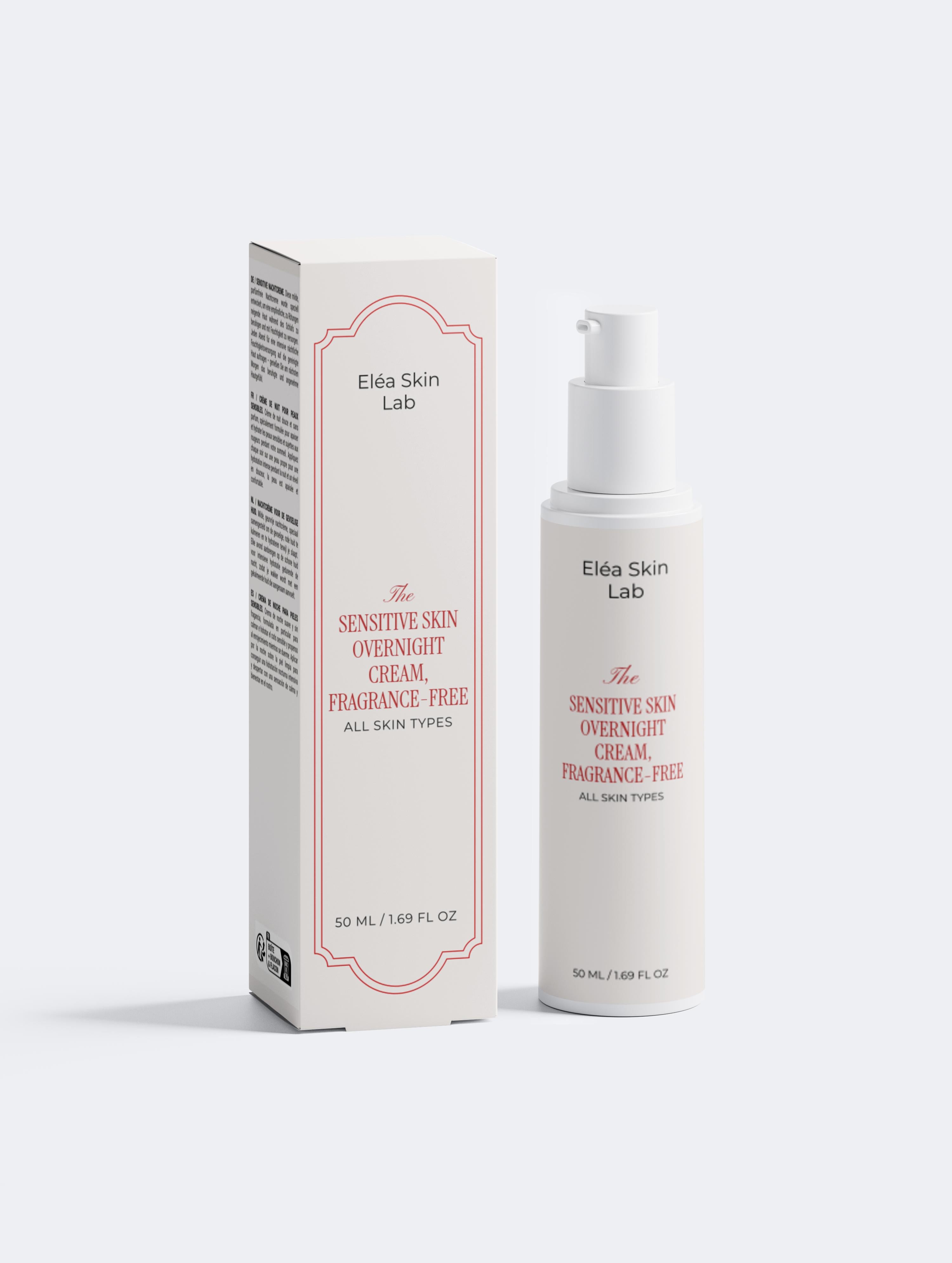 Sensitive Skin Overnight Cream, Fragrance-Free